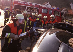 Übung Verkehrsunfall